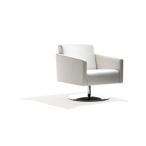Poltrona visitatore contemporanea - ADAGIO - Concepta - in tessuto / in cromo / contract