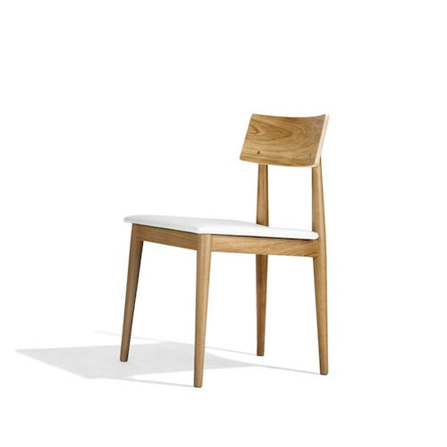 Sedia visitatore contemporanea - CRACK - Concepta - da interno / in tessuto / in pelle