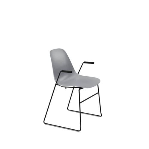 Sedia contemporanea - Pola Light - Crassevig - da interno / in polipropilene / con supporto in acciaio cromato