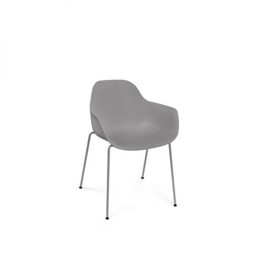 Sedia contemporanea - Pola Round - Crassevig - da interno / da esterno / in polipropilene