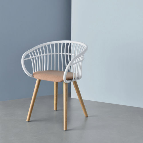 Sedia contemporanea - Stem - Crassevig - da interno / in alluminio / con supporto in alluminio