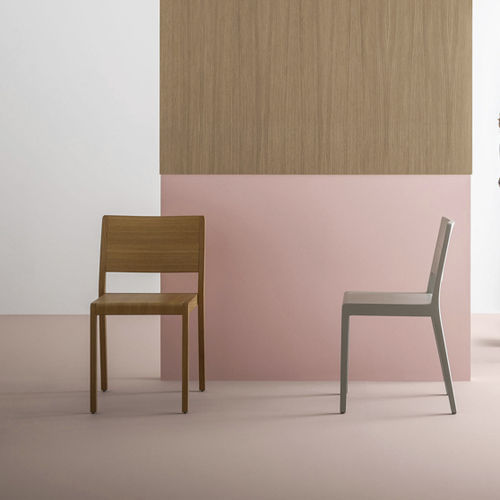 Sedia contemporanea - ESSE - Crassevig - da cucina / in tessuto / in legno massiccio