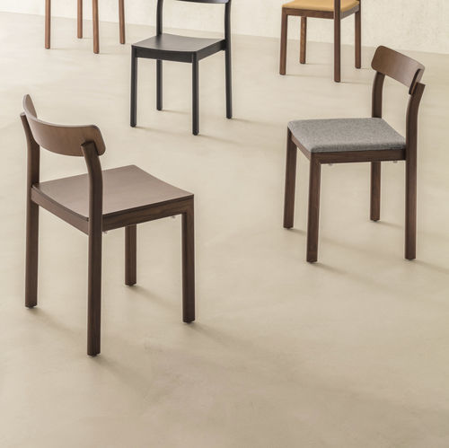 Sedia contemporanea - Frisia RS - Crassevig - da interno / in tessuto / in compensato stampato