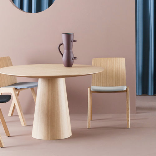 Sedia contemporanea - Kira RS - Crassevig - da interno / in tessuto / in compensato stampato