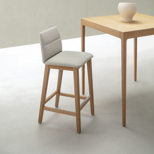 Sedia alta contemporanea - Anna - Crassevig - da interno / in compensato stampato / con supporto in legno massiccio