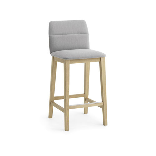 Sedia alta contemporanea - Aura - Crassevig - da interno / in tessuto / con supporto in legno massiccio
