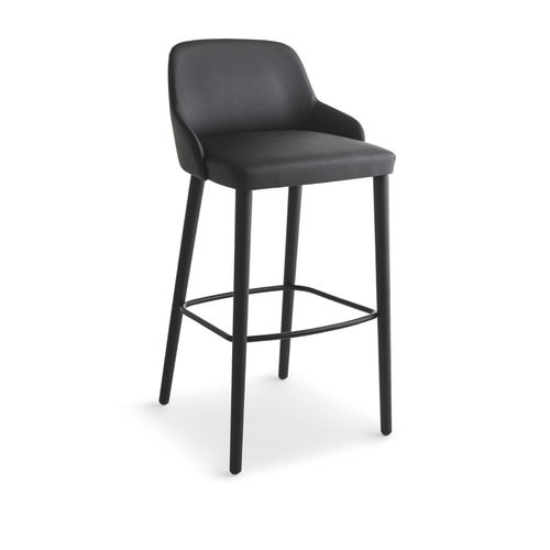 Sedia alta contemporanea - Axel - Crassevig - da interno / in tessuto / con supporto in legno massiccio