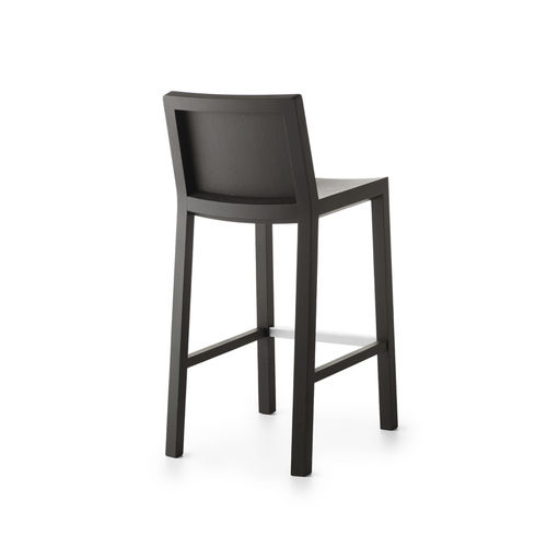Sgabello da bar contemporaneo - BIANCA - Crassevig - in legno compensato / con supporto in legno massiccio / con 4 gambe