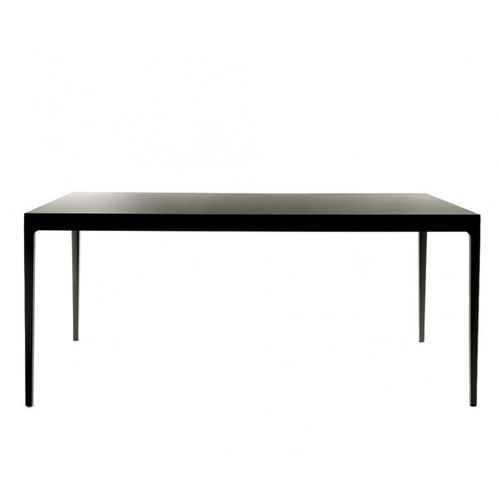 Tavolo contemporaneo - ANNA AT - Crassevig - in legno / con supporto in legno massiccio / rettangolare