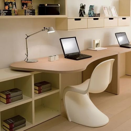 Scrivania da terra - 7001 - DKS Srl - contemporanea / in legno / dritta