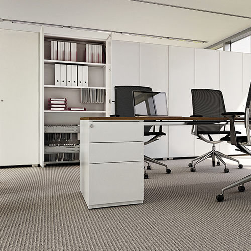 Armadio classificatore alto - UNIVERSAL FREE STANDING - Dieffebi - in acciaio / con cassetti / contemporaneo