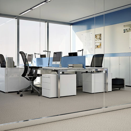 Cassettiera per ufficio in acciaio - PROFESSIONAL - Dieffebi - 3 cassetti / 2 cassetti / con rotelle