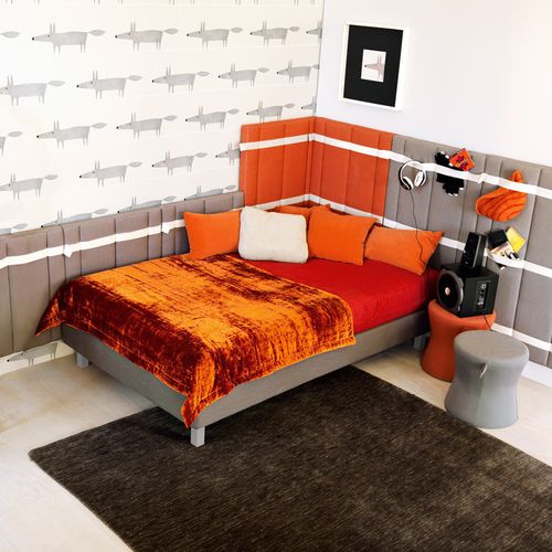Cameretta arancione - 144 - Doimo Cityline - grigia / in legno / unisex