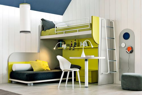 Letto a soppalco - 157 - Doimo Cityline - singolo / contemporaneo / per bambini