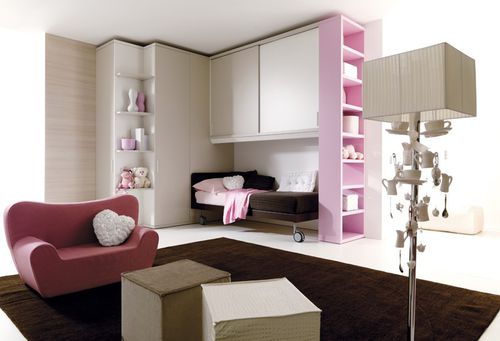 Cameretta rosa - 207 - Doimo Cityline - in legno / per bimba