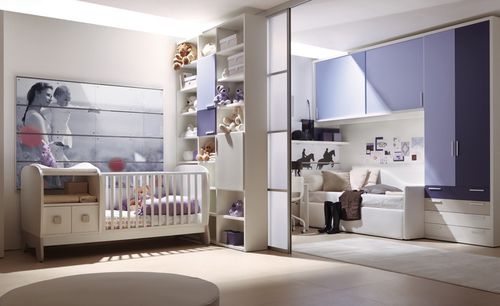 Cameretta viola per bambino - 201 - Doimo Cityline - in legno / per bimba
