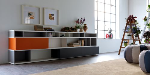 Libreria bassa - CITYLIFE 08 - Doimo Cityline - contemporanea / in legno laccato