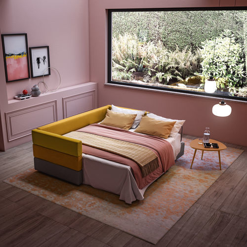 Divano modulare - TAREK - Doimo Salotti - letto / contemporaneo / in tessuto