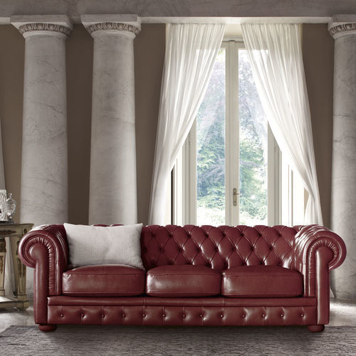 Divano modulare - ALIOTH - Doimo Salotti - d'angolo / chesterfield / da sala