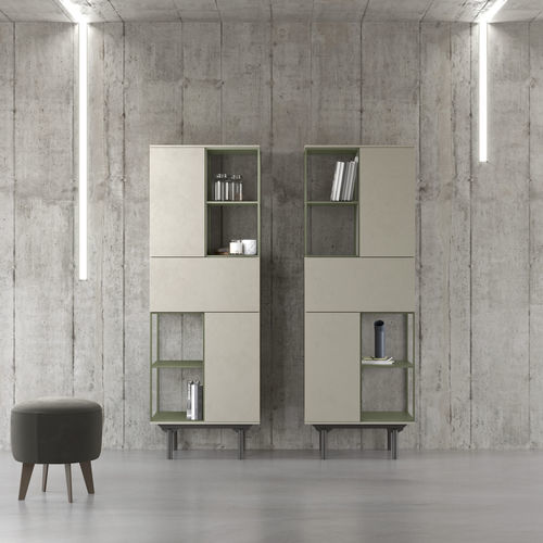 Credenza alta - LEXIA - Doimo Salotti - contemporanea / in melaminico / con ripiano