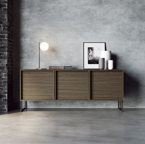 Credenza contemporanea - ALMA - Doimo Salotti - in melaminico / con ripiano / modulabile