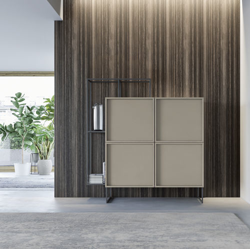 Credenza alta - ALMA - Doimo Salotti - contemporanea / in melaminico / con ripiano