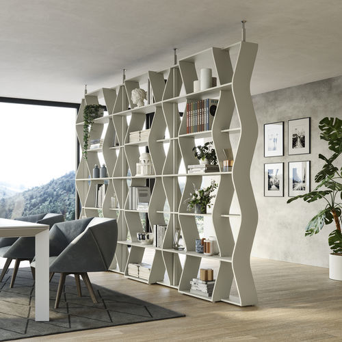 Libreria modulare - SWING - Doimo Salotti - pavimento-soffitto / contemporanea / per uso contract