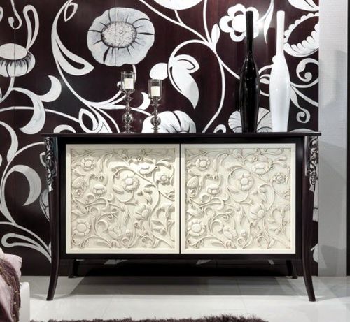 Credenza design nuovo barocco - SARAYA C 601/FG - Elledue srl - in legno