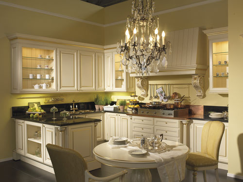 Cucina classica - IMPERIAL  - Elledue srl - in legno / a U / con impugnature