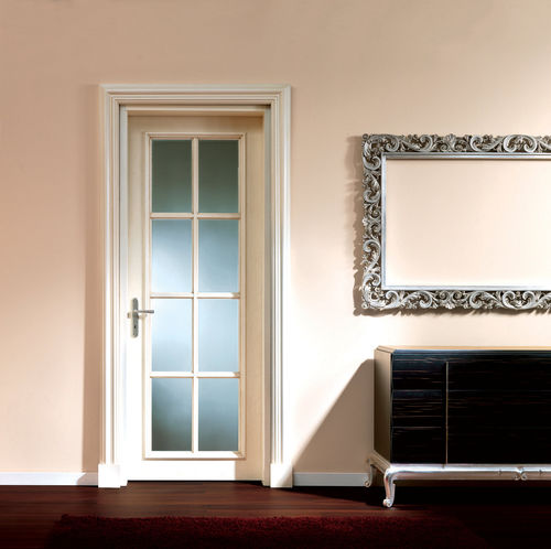 Porta da interno - VASARI - Elledue srl - in legno / battente / vetrata
