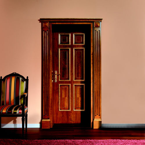 Porta da interno - IMPERIAL - Elledue srl - in legno massiccio / battente / senza vetri