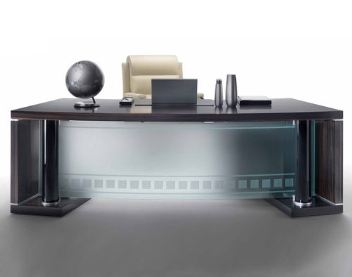 Scrivania direzionale - HEKLA  - Elledue srl - contemporanea / in legno / in vetro
