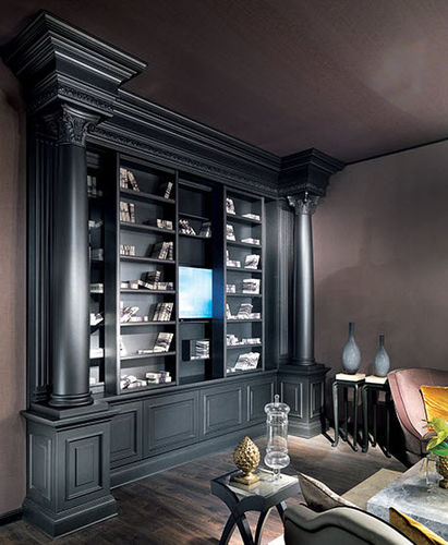 Libreria in stile - FIDIA - Elledue srl - in legno / nera