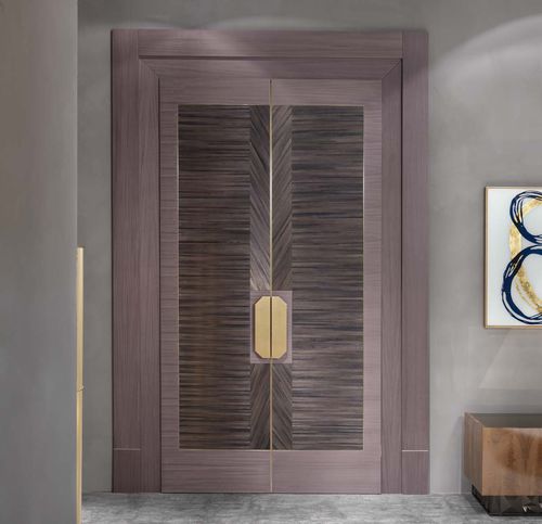 Porta da interno - IRMA - Elledue srl - impiallacciata in legno / battente / senza vetri