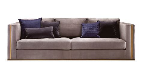 Divano contemporaneo - ULYSSE S 773 - Elledue srl - in tessuto / 2 posti