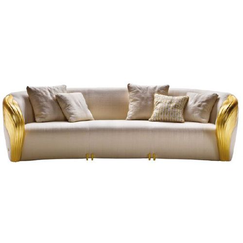 Divano contemporaneo - AQVILA S 853 - Elledue srl - bianco / con supporto in metallo / 2 posti