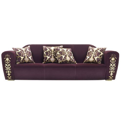 Divano contemporaneo - SARAYA S 663 - Elledue srl - in tessuto / viola / 2 posti