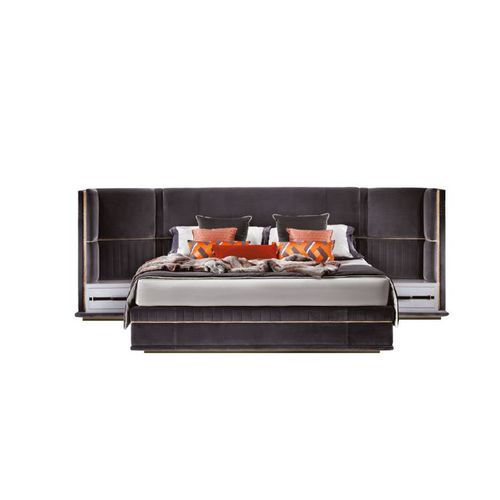 Letto matrimoniale - ULYSSE B 751 - Elledue srl - contemporaneo / imbottito / con testiera