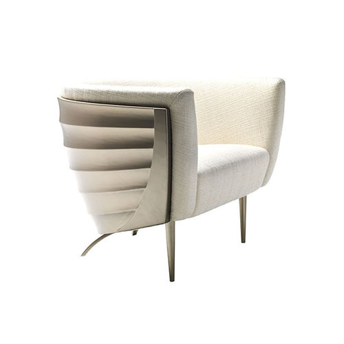 Poltrona contemporanea - AQVILA LA 858 - Elledue srl - in tessuto / in metallo / bianca