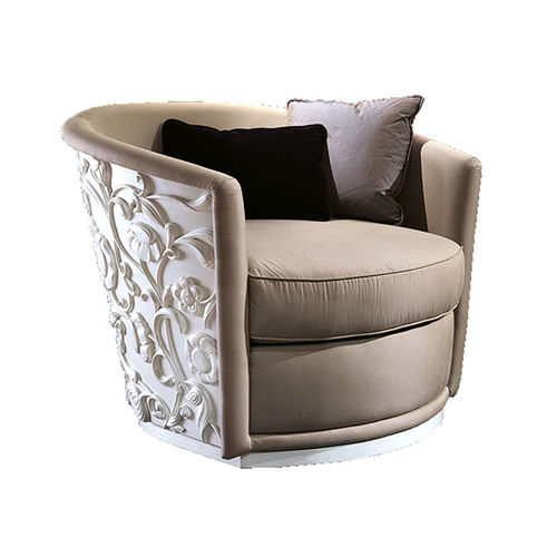 Poltrona classica - SARAYA LA 603/F - Elledue srl - in tessuto / marrone