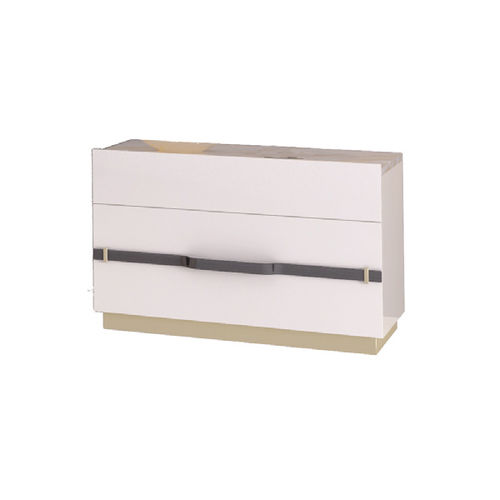 Comodino contemporaneo - ULYSSE B 757 - Elledue srl - in legno laccato / rettangolare / con cassetti