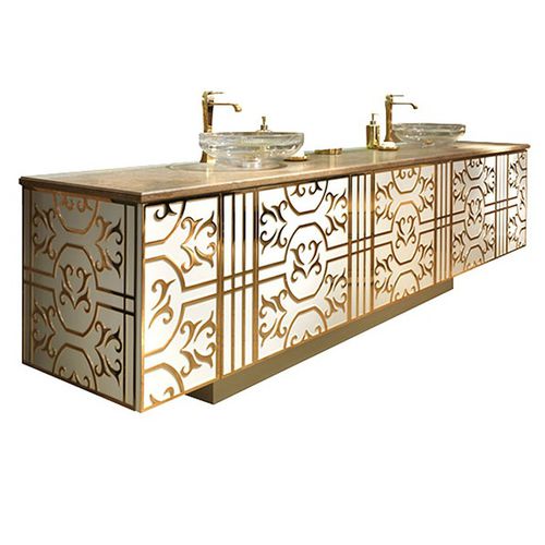 Mobile lavabo doppio - DECOR AB 652 - Elledue srl - da appoggio / in legno / classico