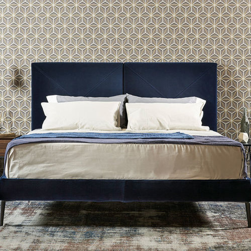 Letto matrimoniale - CHARLOTTE  - Emmebi Industria Mobili - contemporaneo / imbottito / con testiera