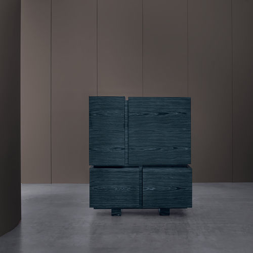 Credenza alta - BLOCK - Emmemobili - contemporanea / in rovere / in noce
