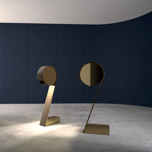 Lampada da terra - TWO - Emmemobili - in legno compensato / contemporanea / con cavo