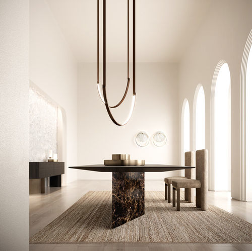 Tavolo contemporaneo - ASSOLO - Emmemobili - in rovere / in noce / in ciliegio