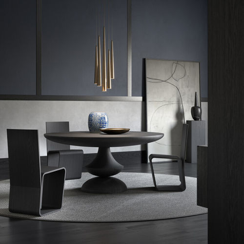 Tavolo contemporaneo - BIRIGNAO  - Emmemobili - in legno laccato / in hemlock / con supporto in legno laccato