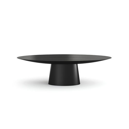 Tavolo contemporaneo - UFO - Emmemobili - impiallacciato in legno / in legno compensato / con supporto in legno