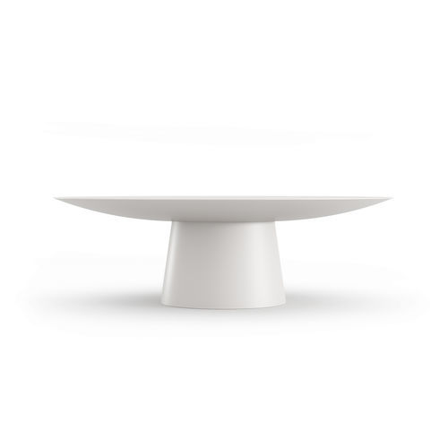 Tavolo contemporaneo - UFO - Emmemobili - in legno laccato / in legno compensato / con supporto in legno laccato