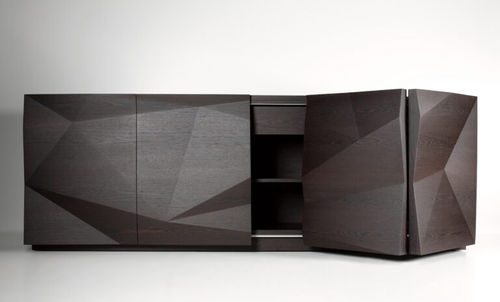Credenza contemporanea - CRASH  - Emmemobili - in legno laccato / in rovere / in ciliegio